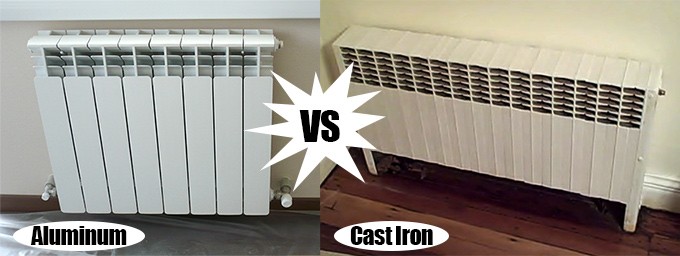 pros and cons of aluminum vs cast iron radiators