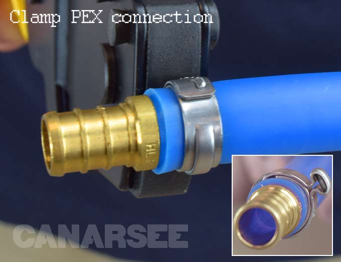 PEX Tubing Connection Clamp Style - Canarsee Supply