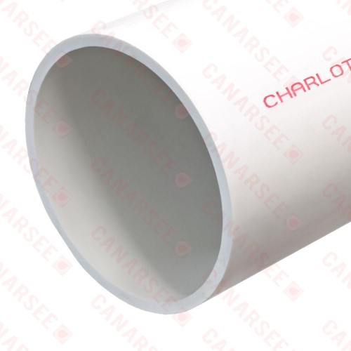 8" x 1ft PVC Pipe, Solid Core, Sch40