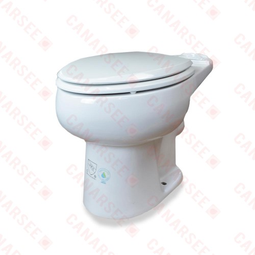 Liberty Pumps ASCENTII-EW Toilet Bowl for Ascent II, Elongated, White