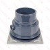 Standard Adjustable Cleanout Complete Assembly, Square, Stainless Steel, PVC 3" Hub
