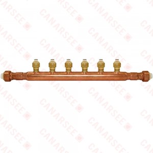 Sioux Chief 672Q0699 6-Branch Manifold, 3/4" x 1/2" Push-To-Connect x Open