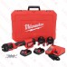 M18 Short Throw Press Tool Kit w/ 1/2", 3/4" & 1" PEX Crimp Jaws, (2) Batteries, Charger & Case