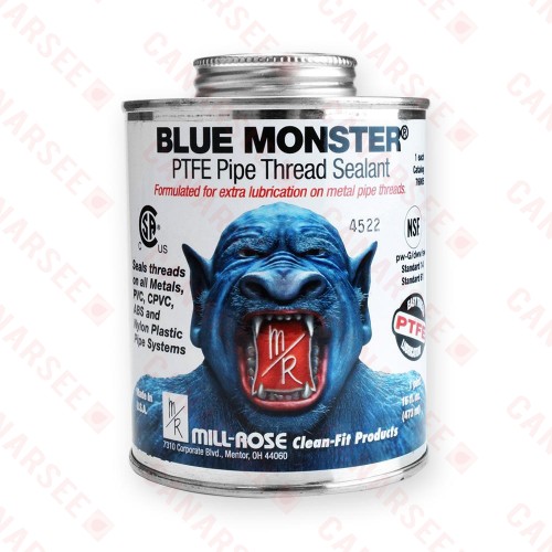 Blue Monster Industrial Grade PTFE Thread Sealant, 16 oz (1 pint)