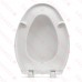 Bemis 1200E4 (Cotton White) Premium Plastic Soft-Close Elongated Toilet Seat