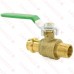 1/2" Press x 1/2" MPT Threaded Brass Ball Valve, Full Port, Lead-Free