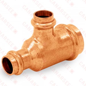 1" x 1/2" x 1/2" Press Copper Tee, Imported