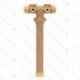 1-1/4" MPT x 13" Union Brass Well Tank Tee (Lead-Free)