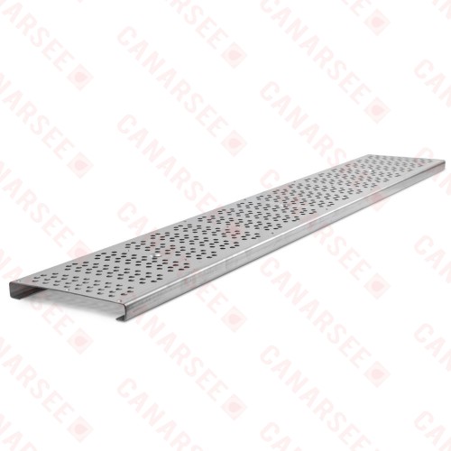 36" 304 Stainless Steel FastTrack Perforated Grate, ADA compliant & Heel-proof
