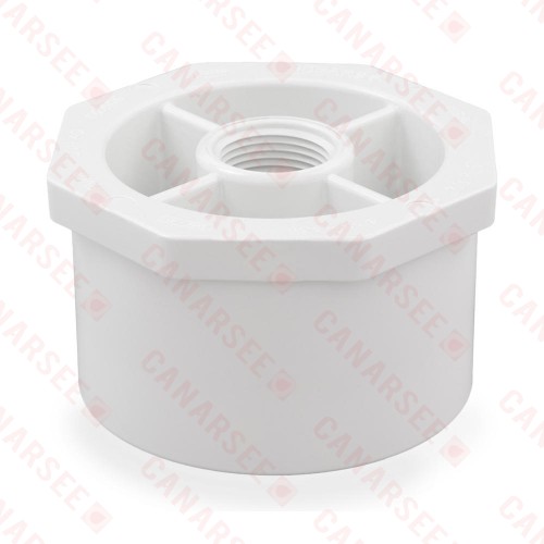 3" x 3/4" PVC (Sch. 40) Spigot x FIP Bushing