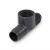 1-1/4" Barbed Insert x 1-1/4" Female NPT Threaded PVC Tee, Sch 40, Gray