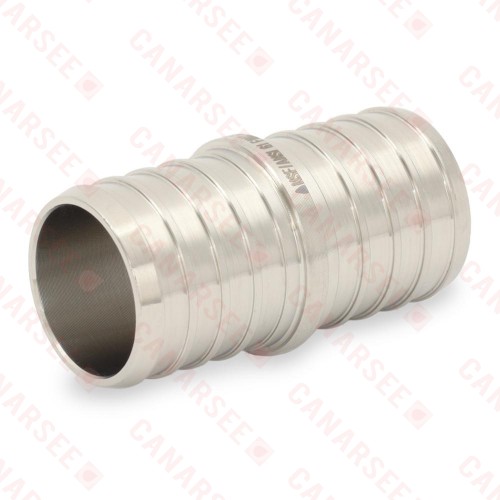 1" PEX x 1" PEX 304 St. Steel Coupling (Lead-Free)..