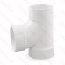 4" PVC DWV Sanitary Street Tee (Spigot x Socket x Socket)