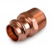 3/4" Press x 1" Male Threaded Adapter, Imported