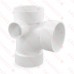 4" PVC DWV Sanitary Tee w/ 2" Left Side Inlet