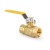 1/2” FIP x FIP Threaded Brass Ball Valve, Full Port