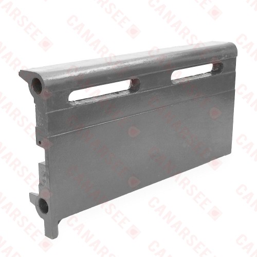 1.5ft Cast Iron Baseboard Radiator (Left Section), Floor Standing, 10" H x 2-1/2" D x 18" W..
