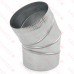 8" Galvanized 90° Adjustable Flue Elbow, 24 GA..