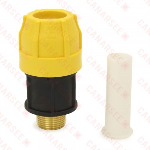 3/4" IPS (SDR-11 PE Gas Pipe) x 3/4" MIP Short Transition Adapter/Fitting