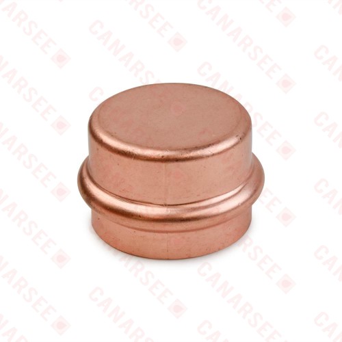 1-1/4" Press Copper Cap, Imported