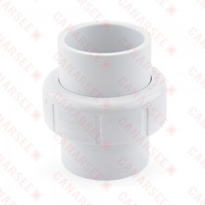 1-1/4" PVC (Sch. 40) Socket Union w/ Buna-N O-ring
