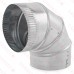 6" Galvanized 90° Adjustable Flue Elbow, 26 GA..