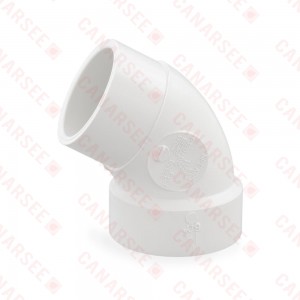 1-1/2" PVC DWV 60° Street Elbow