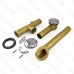 Lift and Turn Bathtub Drain Waste (Full Kit) w/ Chrome Plated Trim, 20GA Tubular Brass, 2-hole