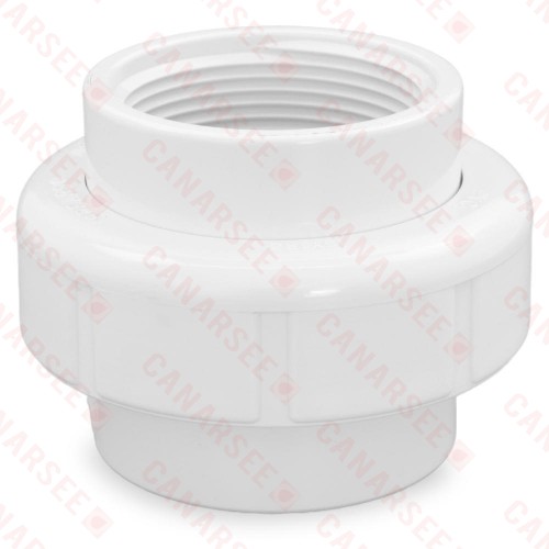 1-1/2" PVC (Sch. 40) FIP x FIP Union w/ EPDM O-ring