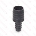 1-1/4" x 3/4" Barbed Insert PVC Reducing Coupling, Sch 40, Gray