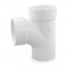 4" PVC DWV Sanitary Street Tee (Spigot x Socket x Socket)