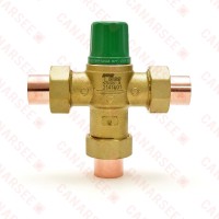 Taco 3/4” Union Sweat Mixing Valve (Lead-Free), 85F-175F