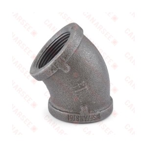 1-1/4" Black 45° Elbow (Imported)