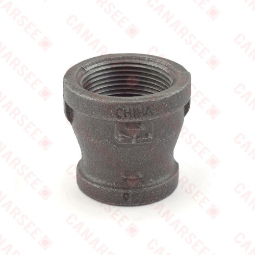 1-1/4" x 1" Black Coupling (Imported)