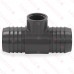 (Disc.) 2" x 2" x 1" PVC Barbed Insert Reducing Tee (Insert x Insert x FIPT).