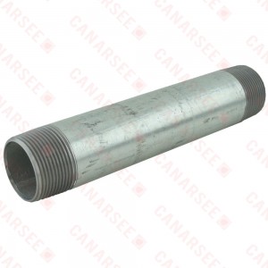 1-1/4” x 8” Galvanized Steel Pipe Nipple