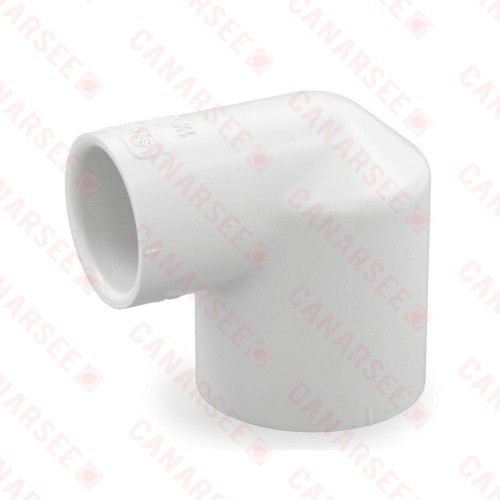 1-1/2" x 1" PVC (Sch. 40) 90° Reducing Elbow