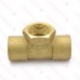 Matco Norca CTF0404LF 3/4" C x 3/4" C x 3/4" Female Thread Cast Brass Adapter Tee, Lead Free