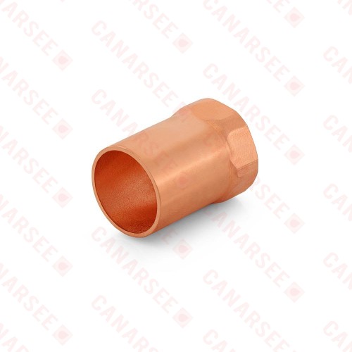 3/4" Copper x 1/2" Female Threaded Adapter