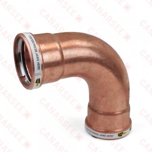 4" Press Long Turn Copper 90° Elbow, Made in the USA