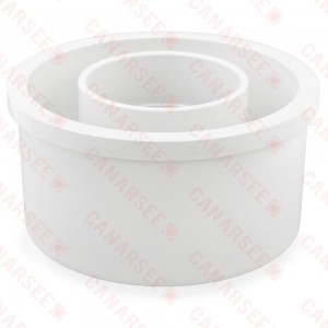 8" x 4" PVC DWV Bushing (Spigot x Socket)