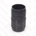 2" Barbed Insert PVC Coupling, Sch 40, Gray