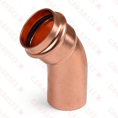1-1/4" Press Copper 45° Street Elbow, Imported