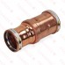 4" x 3" Press Copper Reducing Coupling, Made in the USA