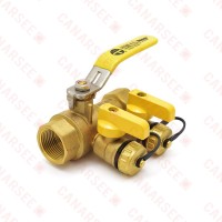 1” NPT Threaded Purge & Fill Ball Valve w/ Hose Drains