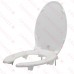 Bemis 2L2150T (White) 2" Lift Medic-Aid Plastic Elongated Toilet Seat w/ DuraGuard, Heavy-Duty