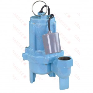 9SС-CIA-RF Automatic Sewage Pump w/ Piggyback Wide Angle Float Switch and 20'' cord, 4/10 HP, 115V