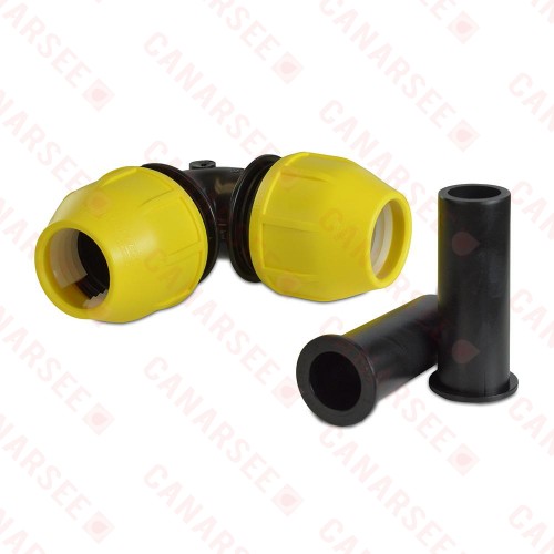 1-1/4" IPS 90° Compression Elbow for SDR-11 Yellow PE Gas Pipe
