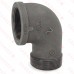 2" Black 90° Street Elbow (Imported)