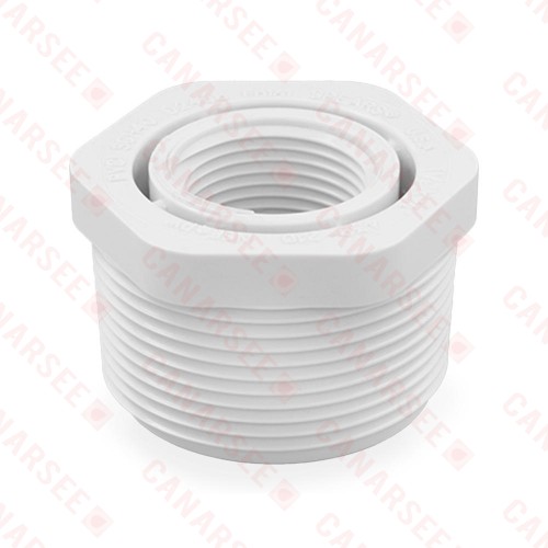 1-1/2" x 3/4" PVC (Sch. 40) MIP x FIP Bushing